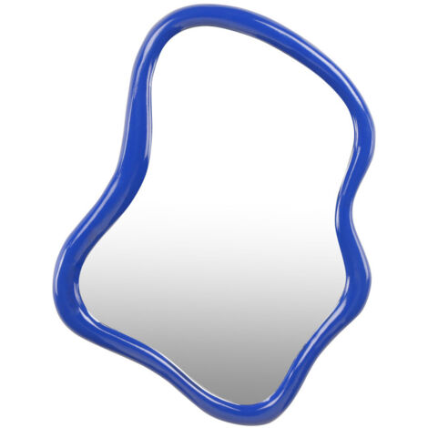 Miroir de forme organique 54x40cm - Bleu électrique - TARENTE