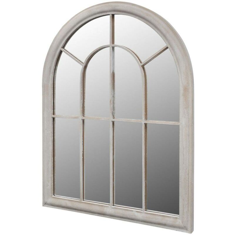 Hommoo - Miroir de Jardin Arche rustique 89 x 69 cm Interieur et Exterieur HDV26410