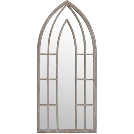 Miroir de jardin Sable 70x30 cm Fer pour utilisation extérieure CFW620365