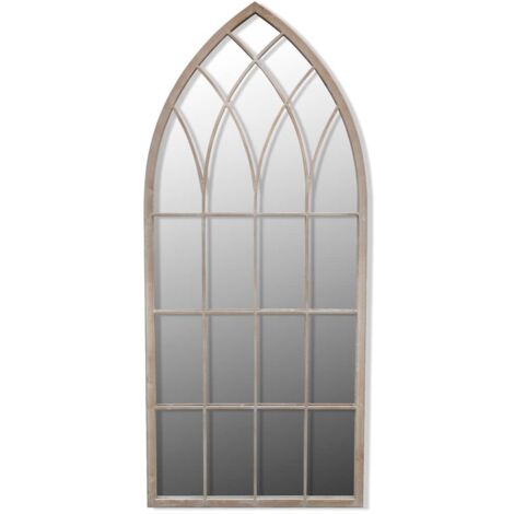 Miroir de jardin,Miroir décoratif d'arche gotique 50x115 cm Intérieur/extérieur CFW206414