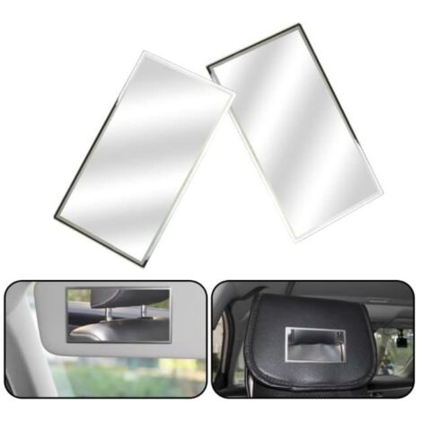 Miroir de maquillage - Courtoisie - 150x80mm - Acier inoxydable - Auto-adhésif - Intérieur