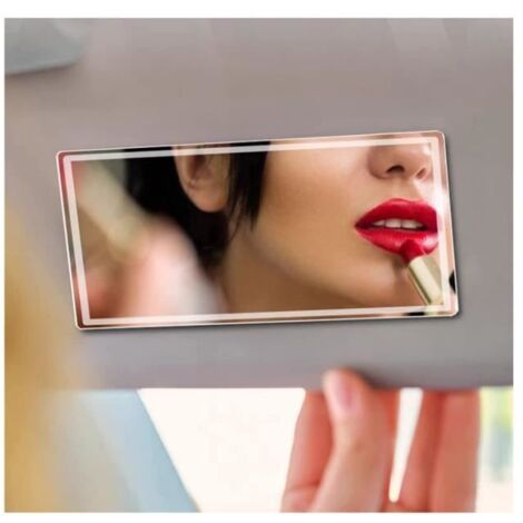 Miroir de Maquillage de Voiture,Miroir Pare Soleil Voiture,Miroir de Courtoisie de Pare-Soleil,Intérieur pour Visera de Coche