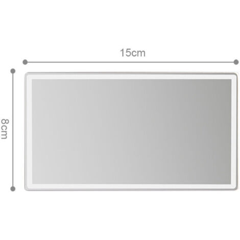 Miroir de Maquillage de Voiture,Miroir Pare Soleil Voiture,Miroir de Courtoisie de Pare-Soleil,Miroir Pare-Soleil en Acier Inoxydable,Miroir Maquillage (150 80mm)