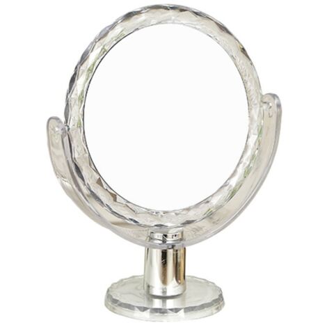 Miroir de maquillage double face haute résolution, cadre robuste pour salle de bain, chambre, dortoir