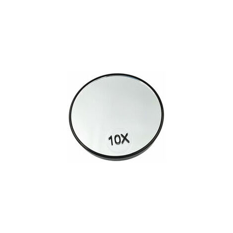Miroir de maquillage grossissant 10x, rond grossissant , avec deux ventouses pour le rasage et le maquillage