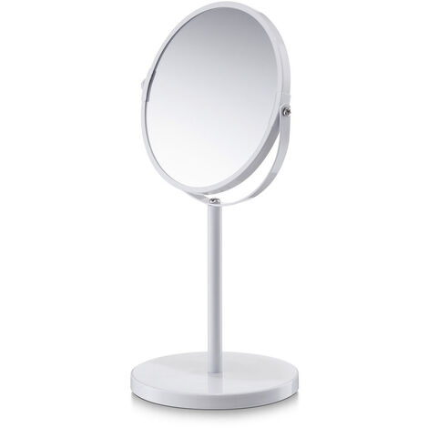 Miroir de maquillage, grossissement x3, blanc, ZELLER