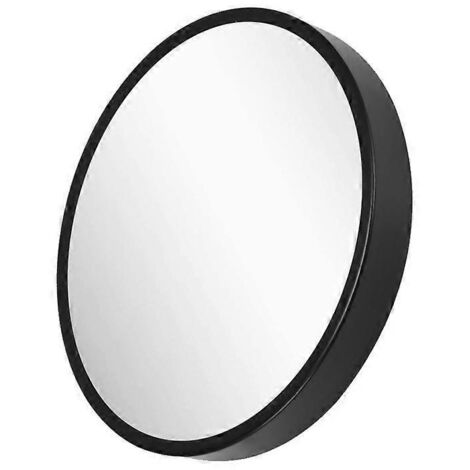 Miroir de maquillage mural en forme de lune avec éclairage LED pour coiffeuse - 25 cm de diamètre - Mercure tricolore