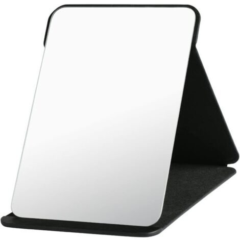 Miroir de Maquillage, Portable Table Miroir Pliable Super HD Multi Angle Pliant en Cuir PU Facile à Transporter Miroirs de Voyage Ultra Fin et Durable Pliable, 25.5x18cm