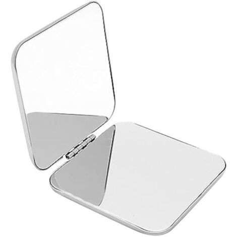Miroir de Poche, Acier Inoxydable Miroir Pliant, Double Face Petit Miroir, Pliant, Miroir de Voyage, Miroir Compact, Miroir à Main2