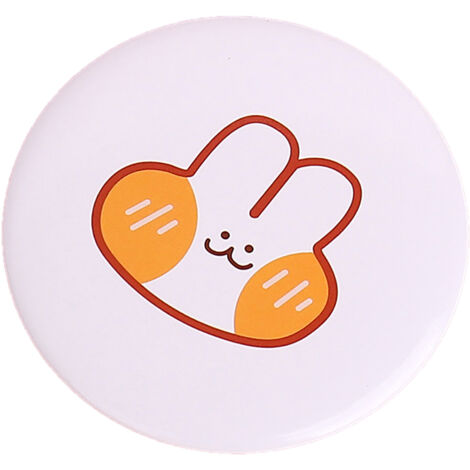 Miroir de poche mignon avec motif cartoon, fabrication exquise et compacte pour maquillage portable