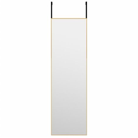 Miroir de porte Luxueux, Miroir chambre, Doré 30x100 cm Verre et aluminium OIB6011E
