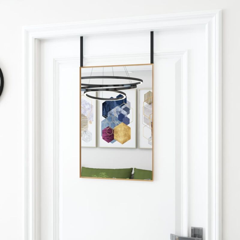 Vidaxl - Miroir de porte Doré 40x60 cm Verre et aluminium