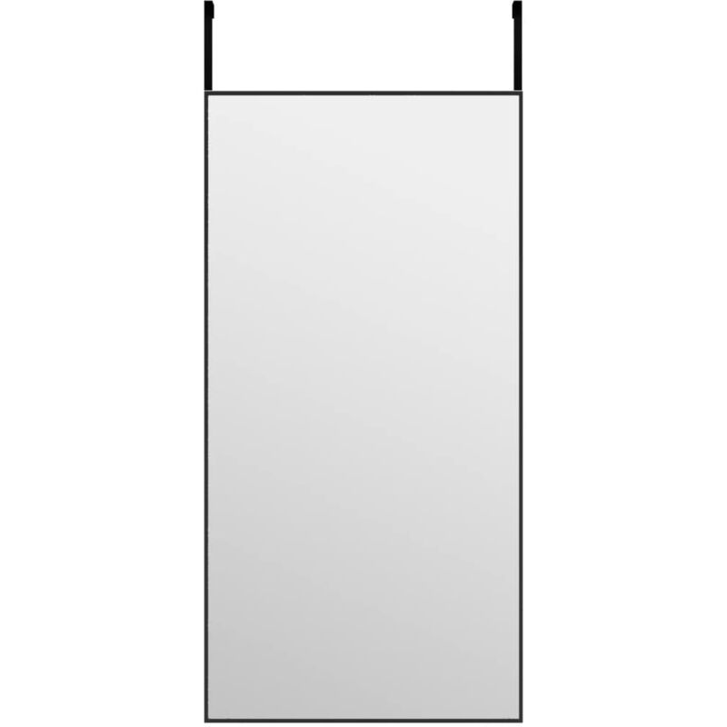 Vidaxl - Miroir de porte Noir 40x80 cm Verre et aluminium