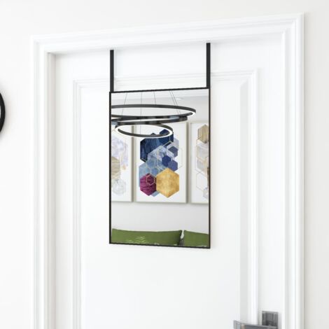 Miroir de porte Noir 40x60 cm Verre et aluminium CFW37781