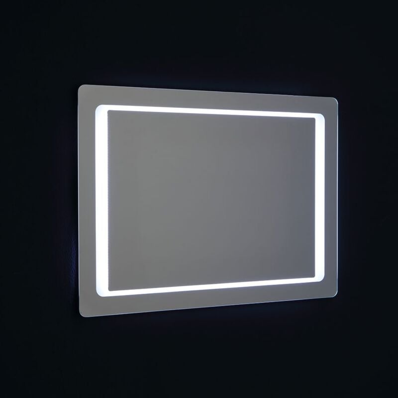 Iperbriko - Miroir de salle de bain 100x70 rétroéclairé led