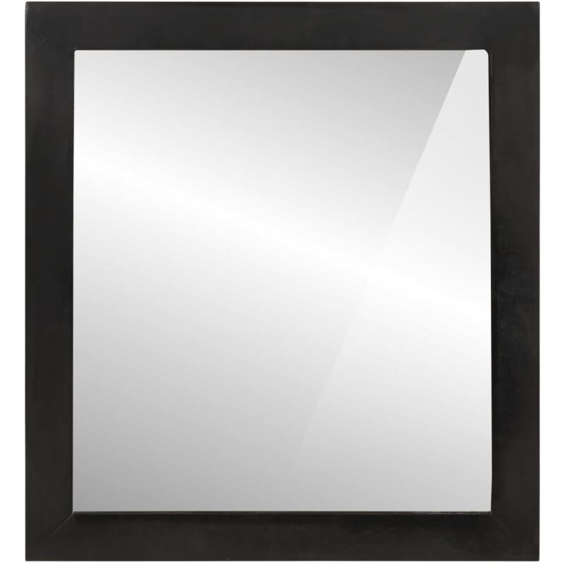 Miroir de salle de bain 55x1x60cm verre et bois massif manguier vidaXL