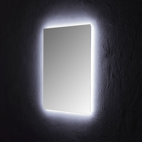 Miroir de salle de bain 60x80 cm avec LED
