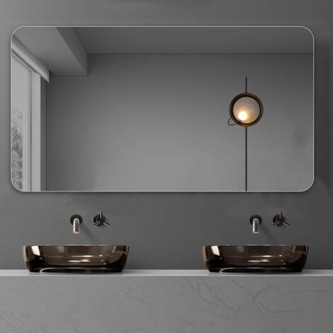 Miroir de salle de bain 70×90 cm miroir mural rectangulaire
