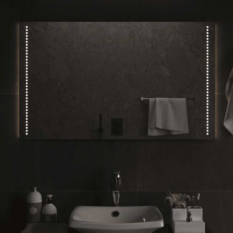 Miroir de salle de bain à LED 100x60 cm vidaXL