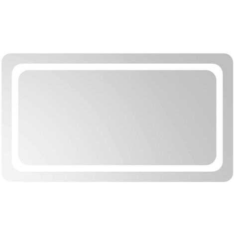 Miroir de salle de bain à LED 90x50 cm CFW414484