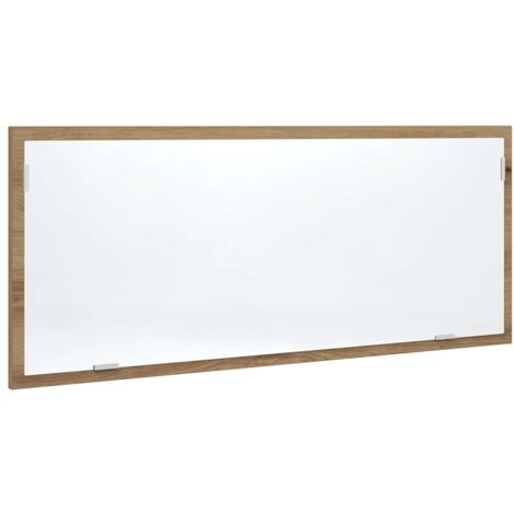 Miroir de salle de bain à LED chêne artisanal bois d'ingénierie CFW893363