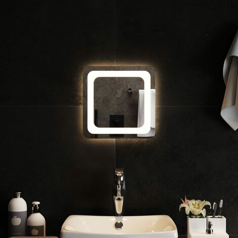Miroir de salle de bain à LED | Miroir de douche 30x30 cm 61389