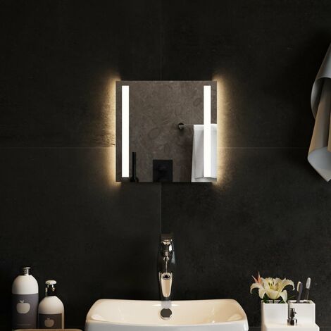 Miroir de salle de bain à LED | Miroir de douche 30x30 cm 95168