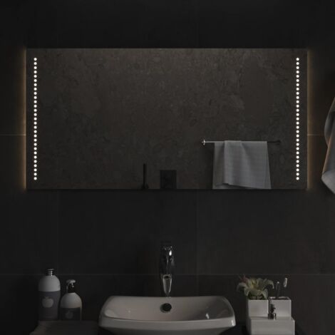 Miroir de salle de bain à LED  Miroir de douche 50x100 cm 61846