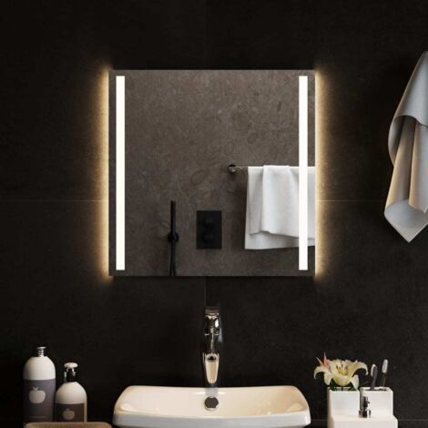 Miroir de salle de bain à LED  Miroir de douche 50x50 cm 65172
