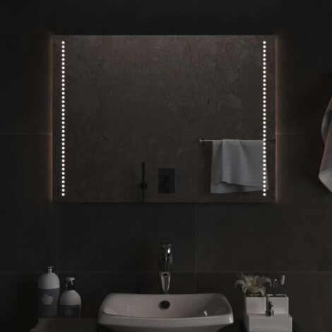 Miroir de salle de bain à LED  Miroir de douche 60x80 cm 88833
