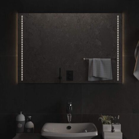 Miroir de salle de bain à LED-Miroir de maquillage avec LED 60x90 cm 165851