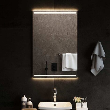 Miroir de salle de bain à LED-Miroir de maquillage avec LED 60x90 cm 846502