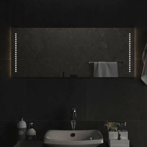 Miroir de salle de bain à LED  Miroir suspendu avec LED 40x100 cm MJU75622