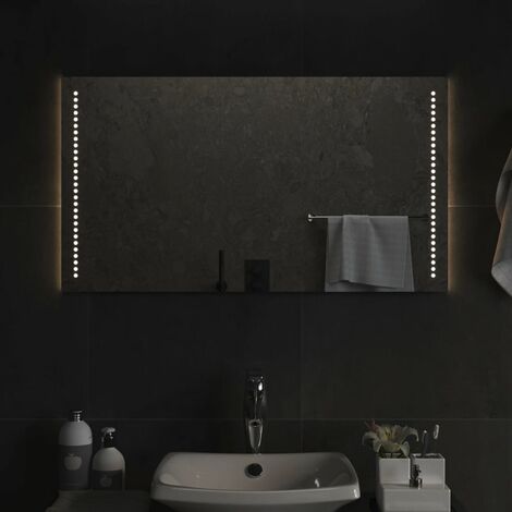 Miroir de salle de bain à LED  Miroir suspendu avec LED 90x50 cm MJU10151
