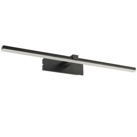 Miroir de salle de bain à LED noir, 4000K