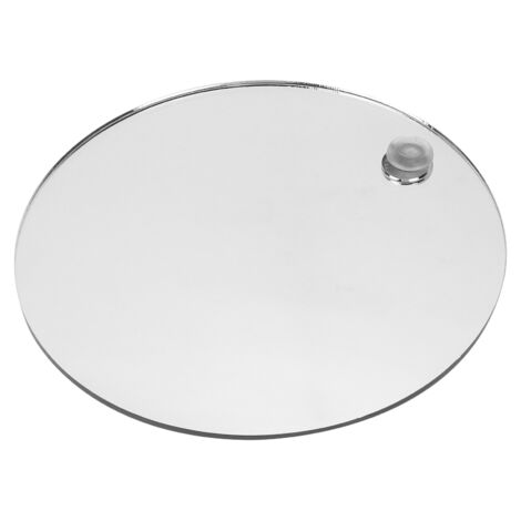 Miroir de Salle de Bain Anti-Buée Rond, Miroir Incassable pour Douche avec Support Murale