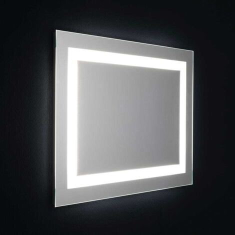 Miroir De Salle De Bain Avec Led Cm 80X60 Réversible Avec Senseur Touch