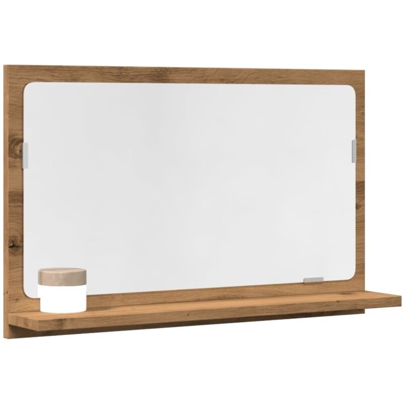 Armoire à miroir de salle de bain chêne artisanal 60x11x37 cm - Vidaxl