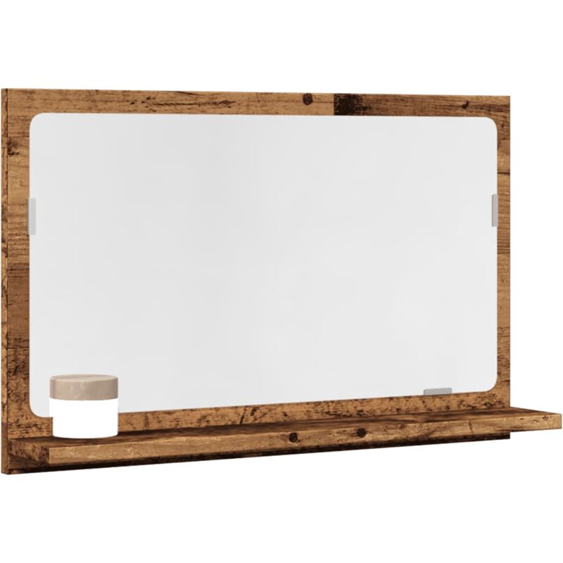 Armoire à miroir de salle de bain vieux bois bois d'ingénierie Vidaxl