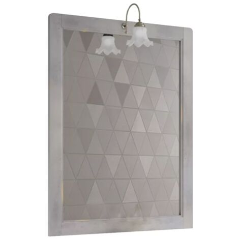 Miroir de salle de bain gris pierre clair