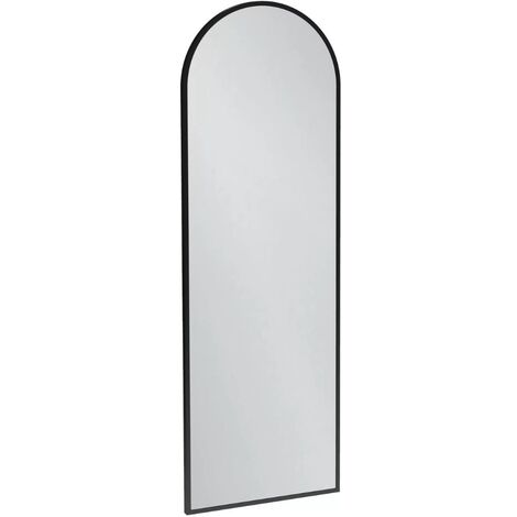 Miroir de salle de bain JACOB DELAFON grande hauteur Silhouette 120x40cm, laqué Noir satiné