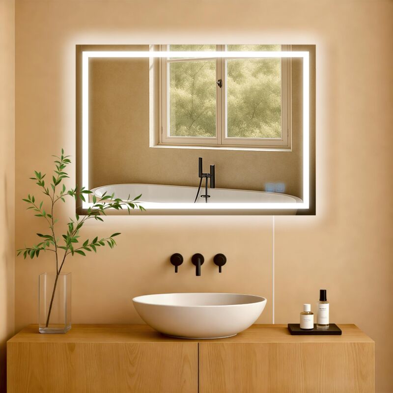 Miroir de salle de bain Jaffrey 50x70 cm