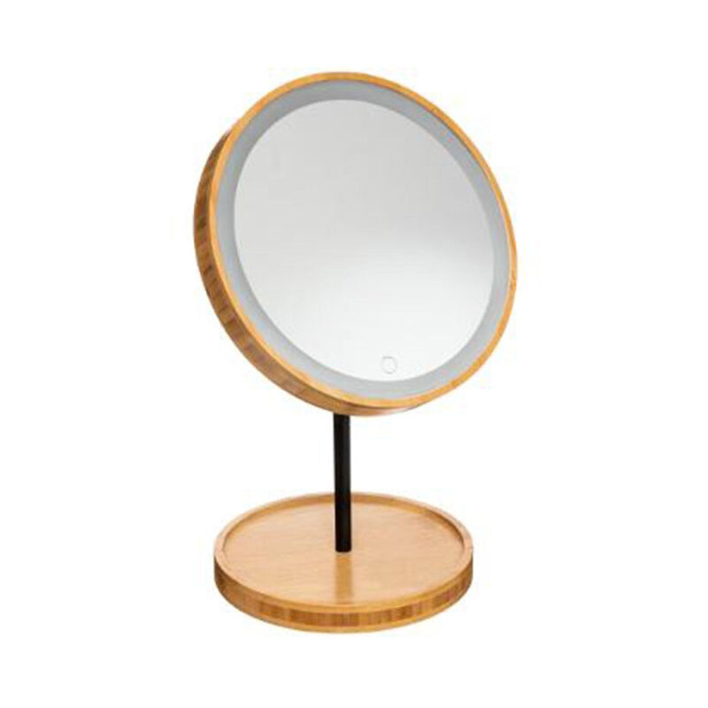 Five Simply Smart - Miroir de Salle de Bain 'Led Bambou' 31cm Naturel