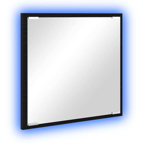 Miroir de salle de bain LED Chêne noir 40 x 37 x 8.5 cm CFW786810