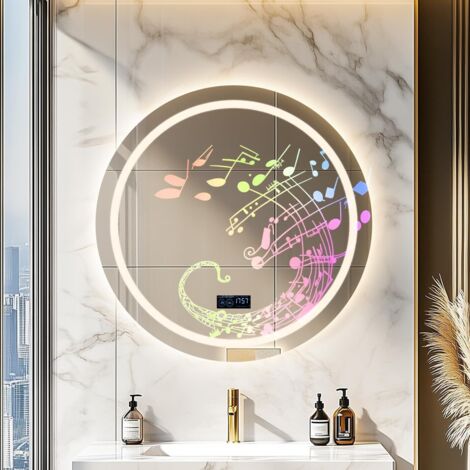 Miroir de salle de bain LED rond