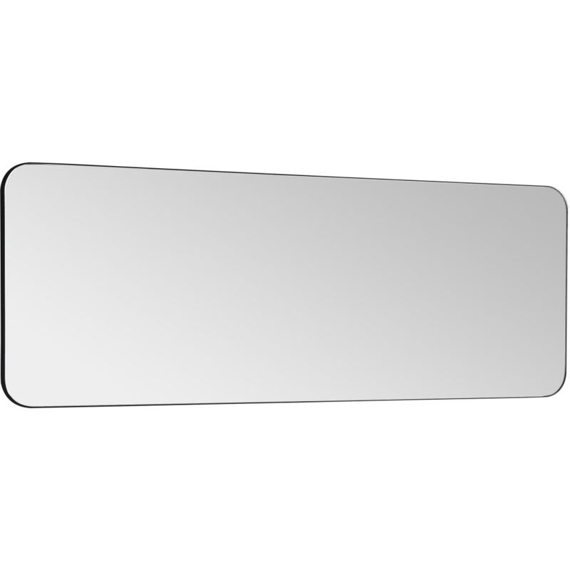 Vente-unique - Miroir de salle de bain rectangle contour noir - 140x50 cm - demetria