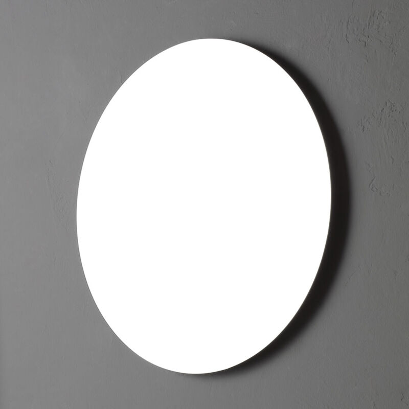 Miroir de salle de bain rond 60 cm bord brillant