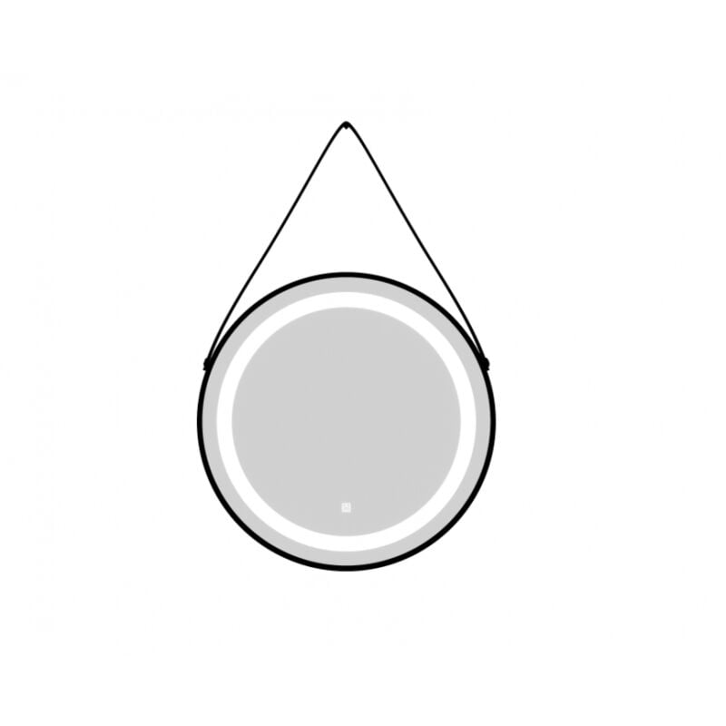 Miroir de salle de bain rond avec éclairage LED 60 cm