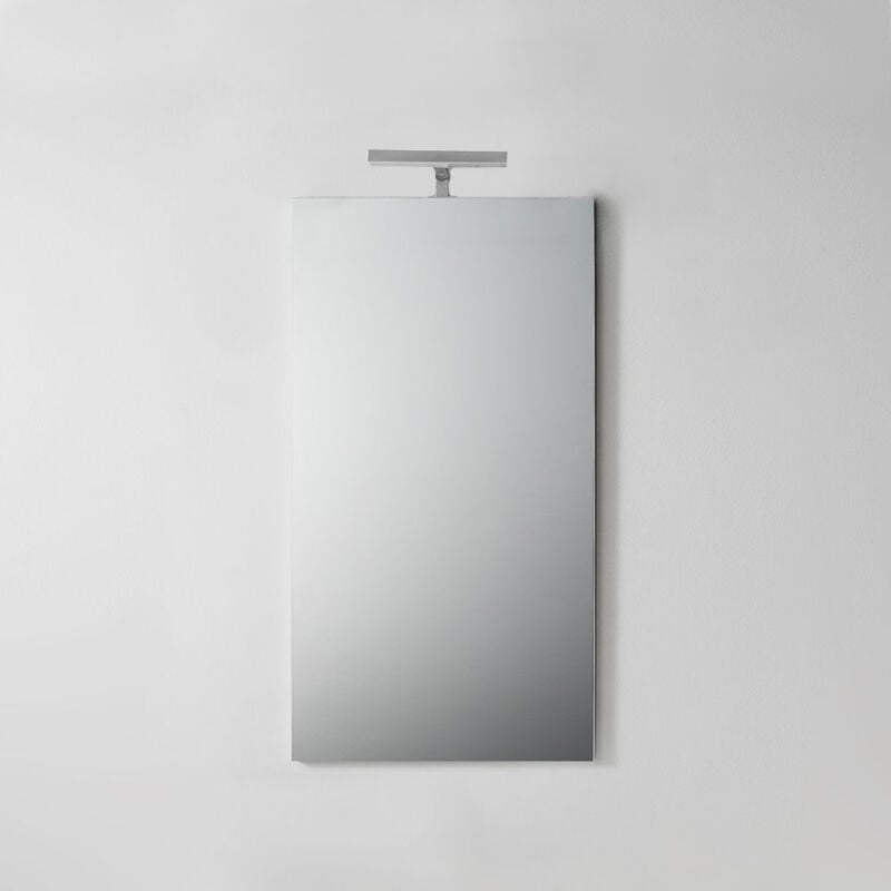Miroir de salle de bain simple 45 x 90 cm avec lumière