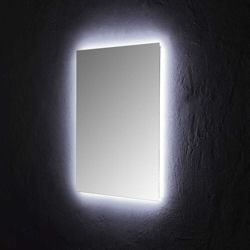 Kiamami Valentina - Miroir De Salle De Bains 60X80 Cm Avec Éclairage Perimétrique Led
